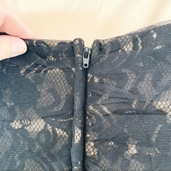 Jeffrey and Dara By Tom Barra Vintage Black Lace Cocktail Dress 8 Formal Retro - Picture 6 of 11